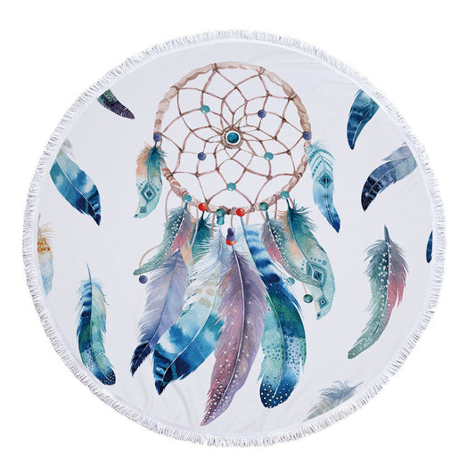 Dreamcatcher Round Beach Towels 1