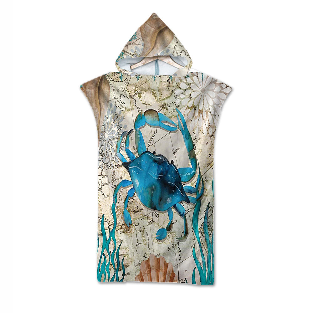 Sea Life Hooded Beach Towels