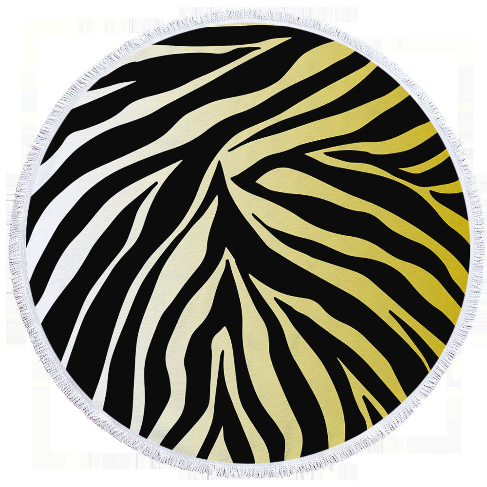 Animal Print Round Beach Towels