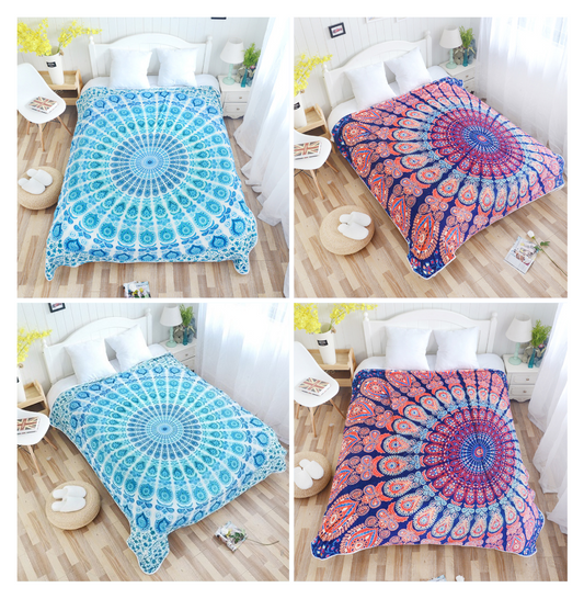 Mandala Fleece Blankets