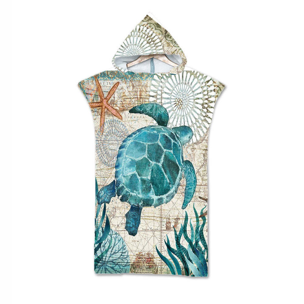 Sea Life Hooded Beach Towels