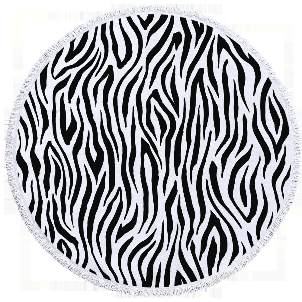 Animal Print Round Beach Towels
